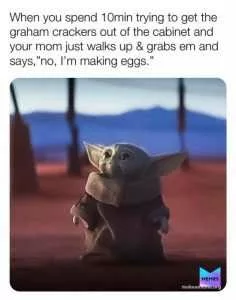 Baby Yoda Memes Because He S The Best Thing Since Porgs