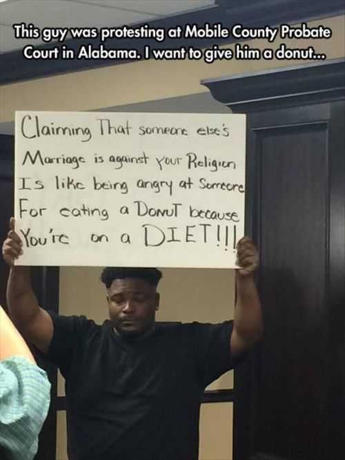 Guy Protesting In Alabama
