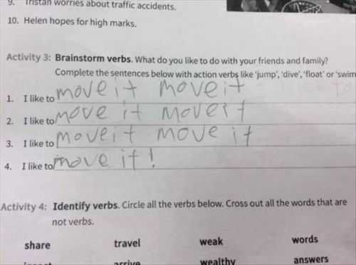 I Like To Move It Funny Kids