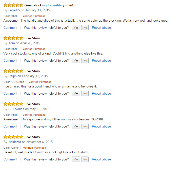 Tactical Christmas Stocking Reviews