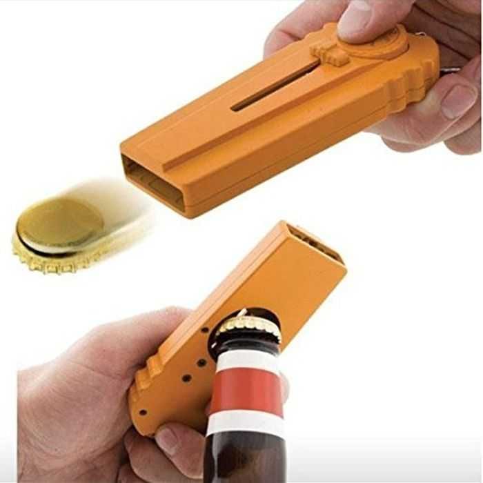 Beer Bottle Opener  Bottle Cap Launcher  Keychain 001