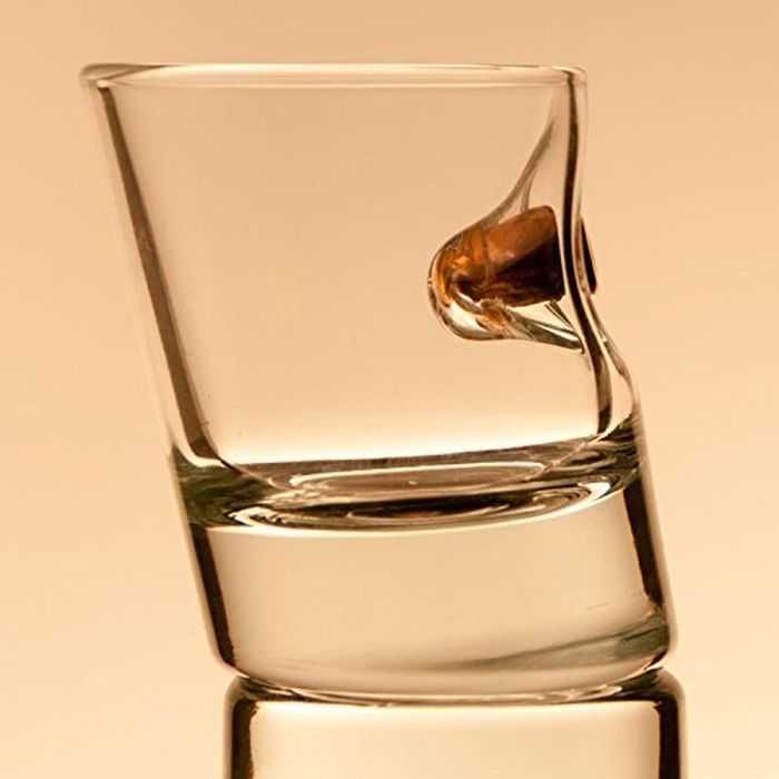 Meet The Bulletproof Shot Glass  Handmade Shot Glass With Real Bullets Pictures 004