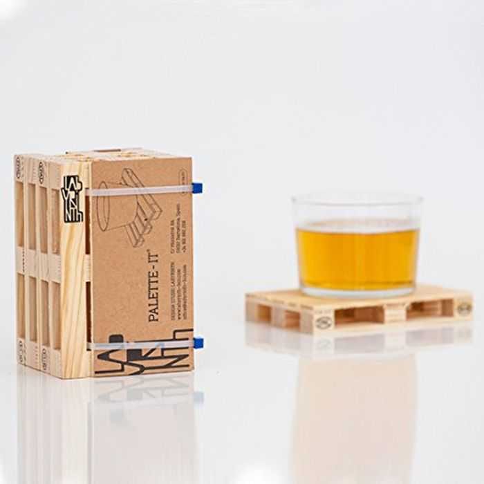 Mini Wooden Palette Drink Coasters Pictures 001