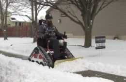 Veteran Turns His Wheelchair Into A Snow Plow  Then Plows The Entire Neighborhood Video Featured