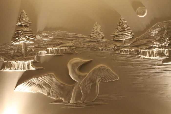 Pretty Amazing Drywall Art  Meet Bernie Mitchell Pictures 001