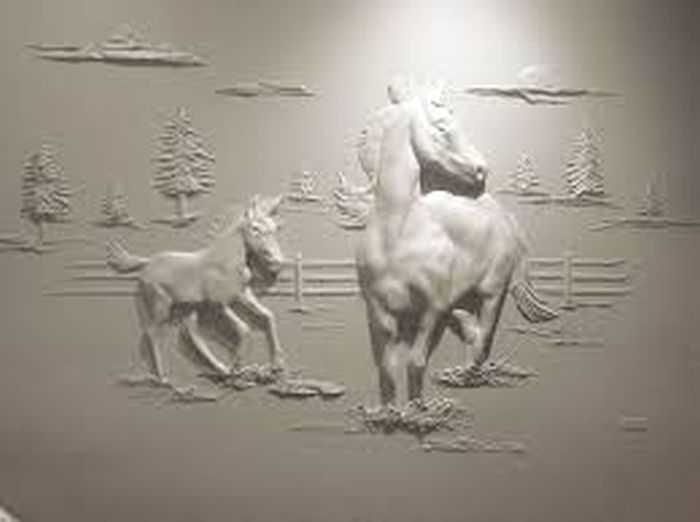 Pretty Amazing Drywall Art  Meet Bernie Mitchell Pictures 003