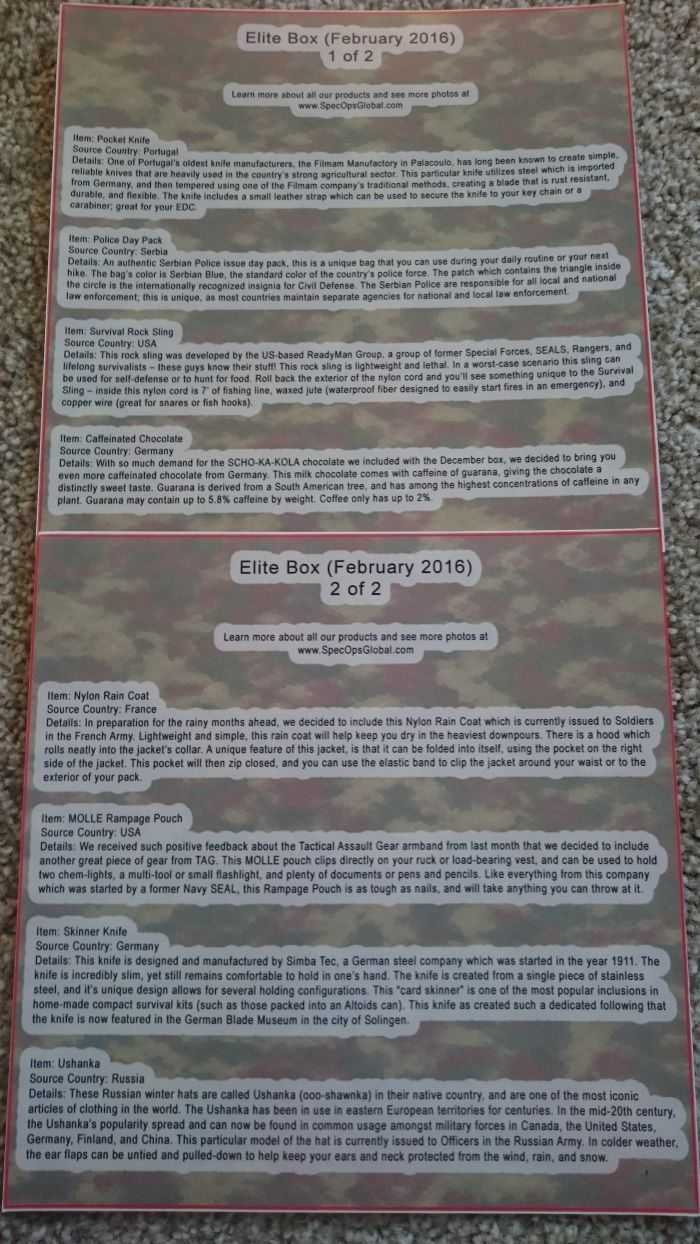 Spec Ops Global Subscription Box Unboxing And Review Pictures 002