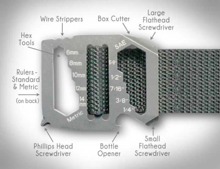 Kool Tool Belt  Belt Buckle With 9 Different Tools Pictures 001