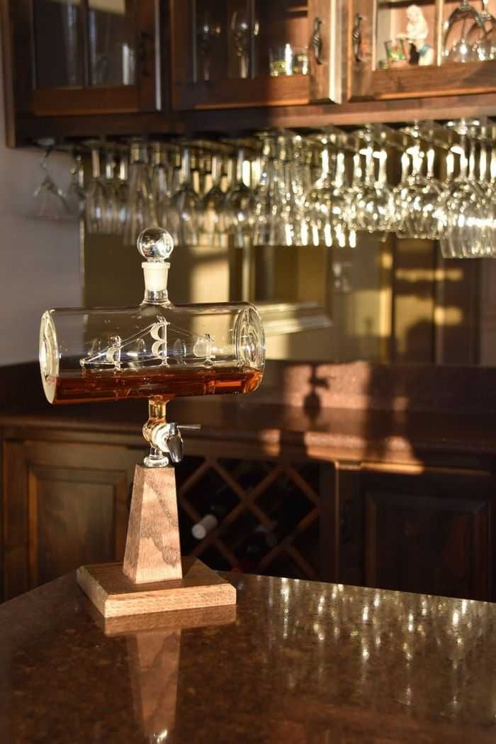 Ship In A Bottle Whiskey Decanter And Dispenser Pictures 006