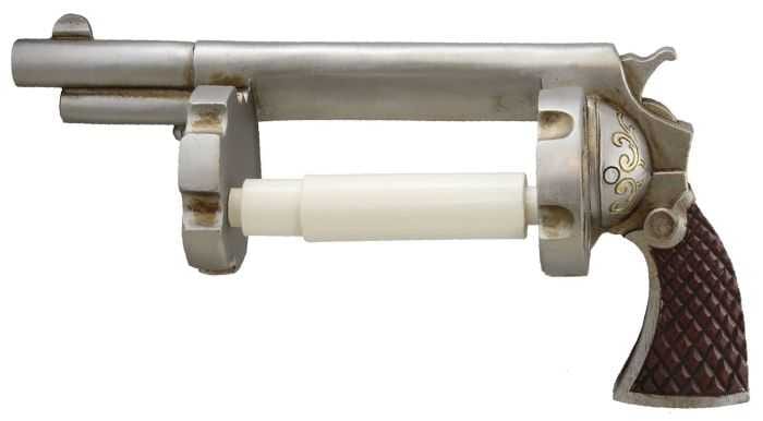 Pistol Revolver Toilet Paper Holder Review Where To Buy 002