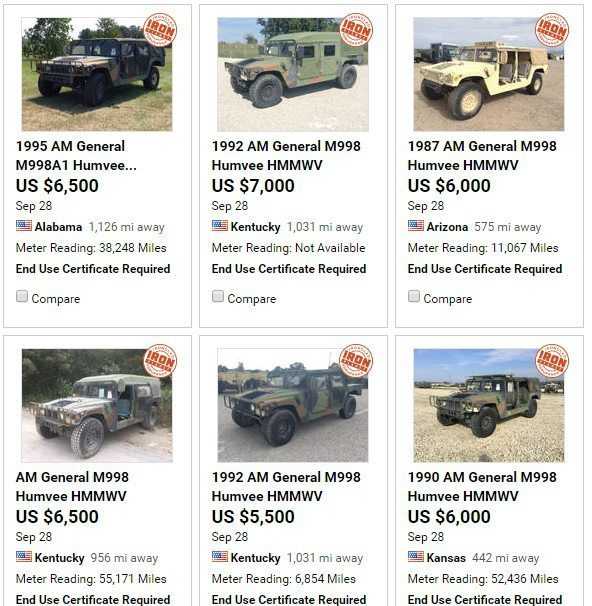 BuyYourOwnMilitarySurplusHmmwvPictures