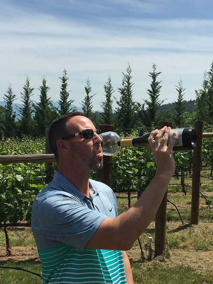 Guzzle Buddy  Turn Your Wine Bottle Into A Huge Wine Glass