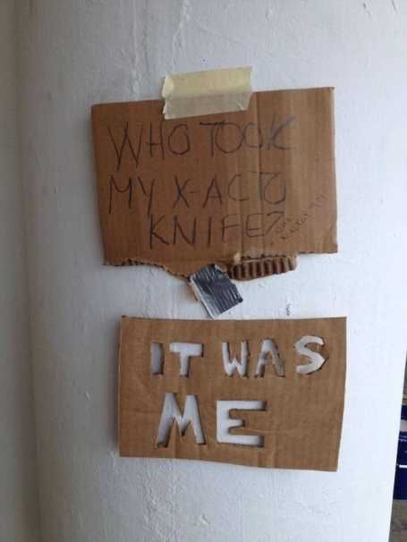 Whotookmyknifesign