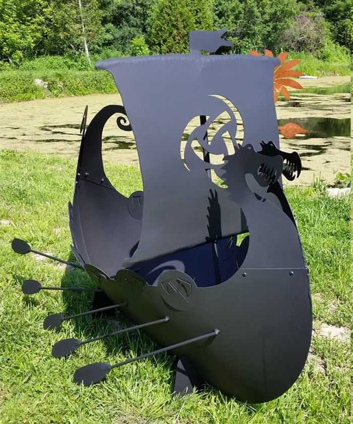 Viking Ship Fire Pit 002