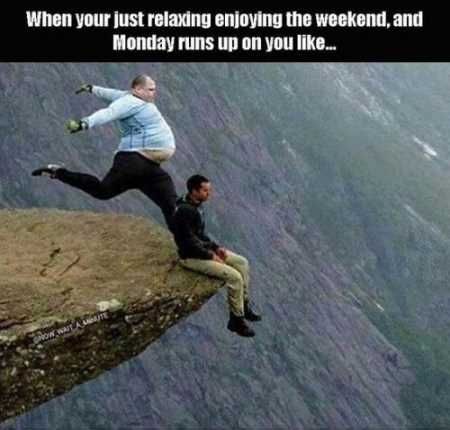 Funny Guy Sitting On The Edge Of A Cliff