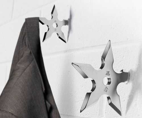 Ninja Star Coat Hangers 004