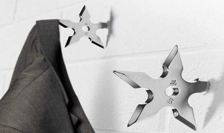 Ninja Star Coat Hangers Featured