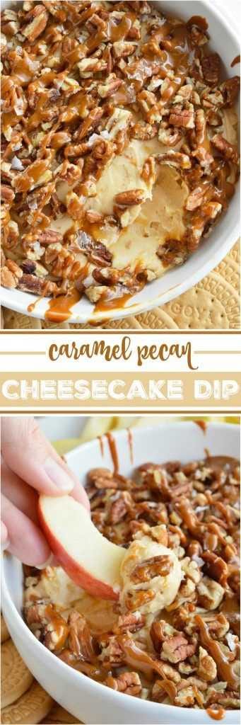 Caramel Pecan Cheesecake Dip