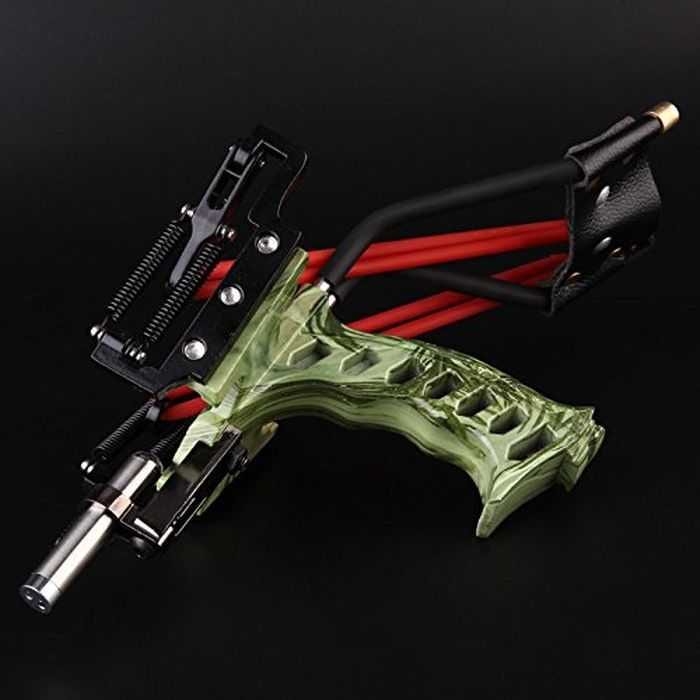 Assolar High Powered Stainless Steel Camo Hunting Slingshot 402