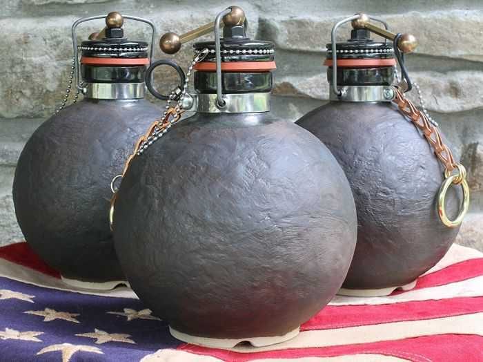 Ceramic Stoneware Cannonball Beer Growler 503