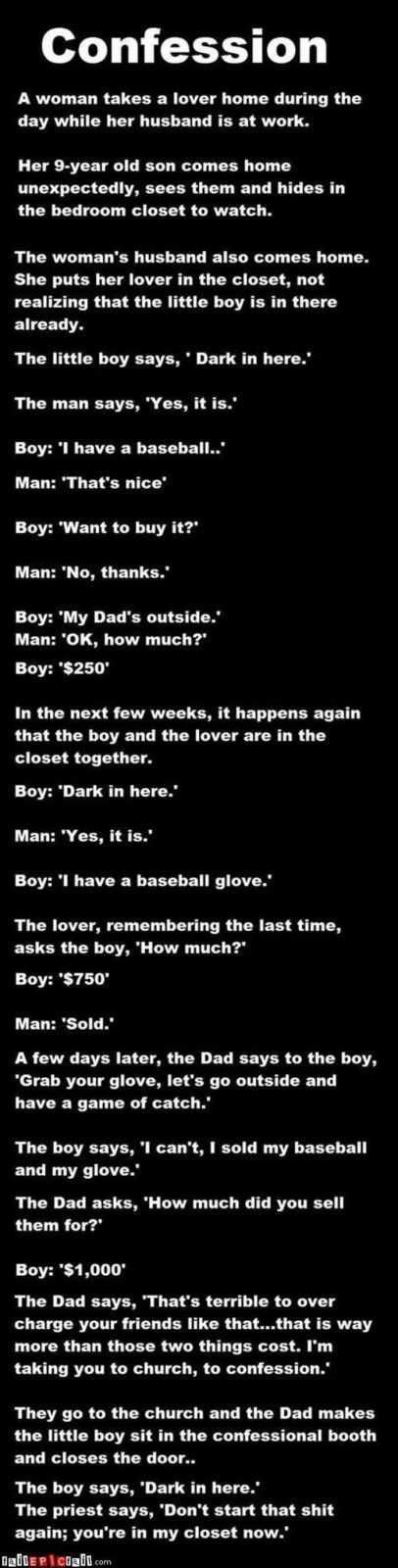 12 Funny Jokes And Short Stories Confession