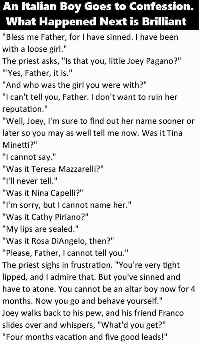 Hilarious Short Stories This One Is About An Altar Boy's Confession