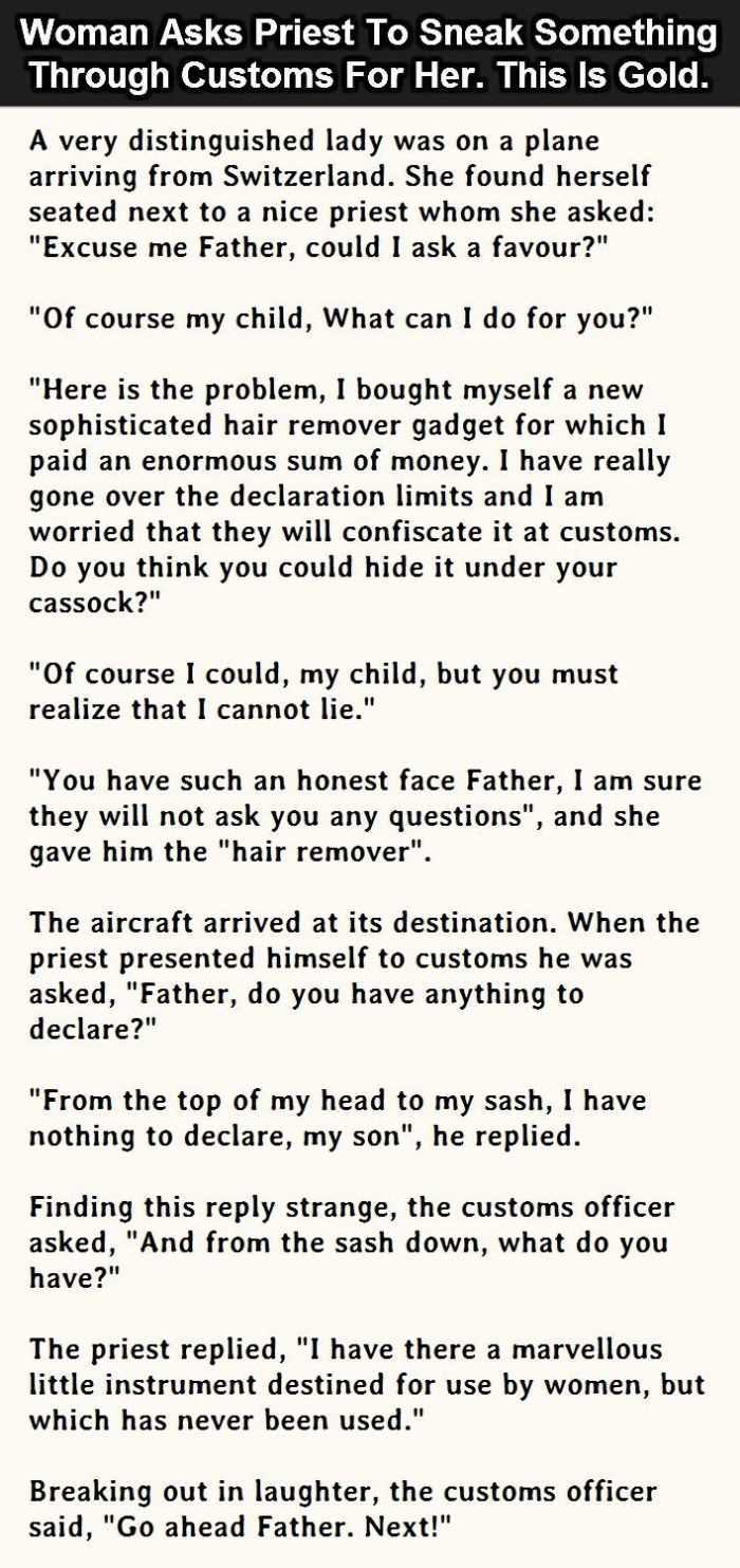Hilarious Short Stories  This One Is About A Priest's Honesty