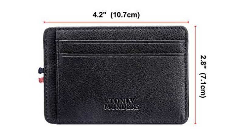 Tonly Monders Genuine Leather Rfid Blocking Men'S Slim Wallet Review Featured