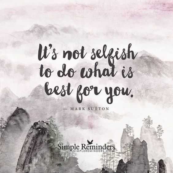 Depression Selfish