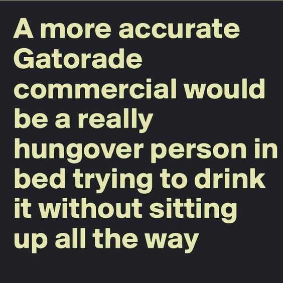 Hangover Gatorade
