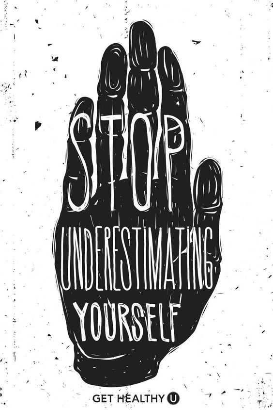 Quote Stopunderstimating