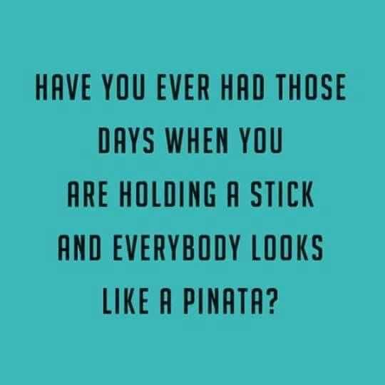 Funny Holdingastick