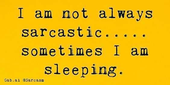 Funny Sarcasicsleeping