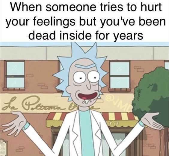 Meme Rickdeadinside