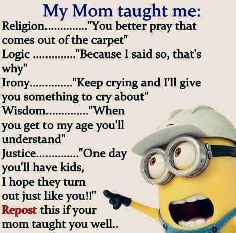 Minion Momtaughtme