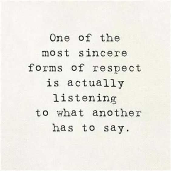 Quote Respectlistening