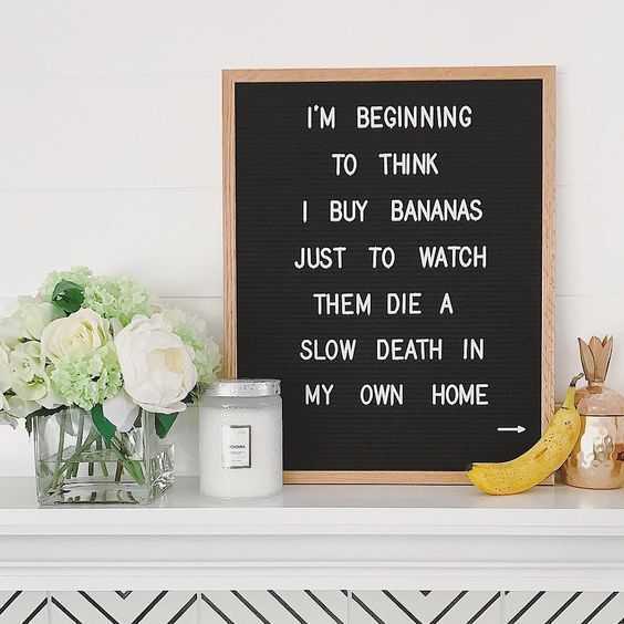 Letterboard Buyingbananas