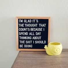 Letterboard Thoughts