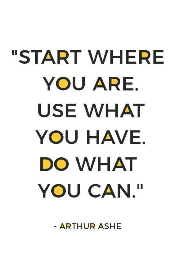 Quote Startwhereyouare