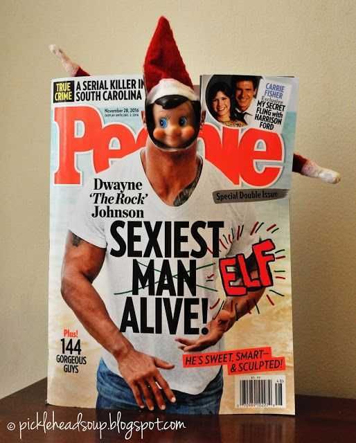 Elf On The Shelf Funny Giving Himself A Hot Bod