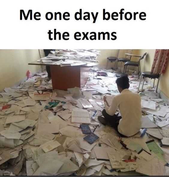 Finals Me Before