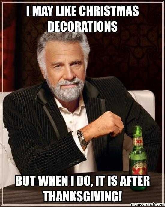 Premature Christmas Decorating Meme After Thanksgiving Please