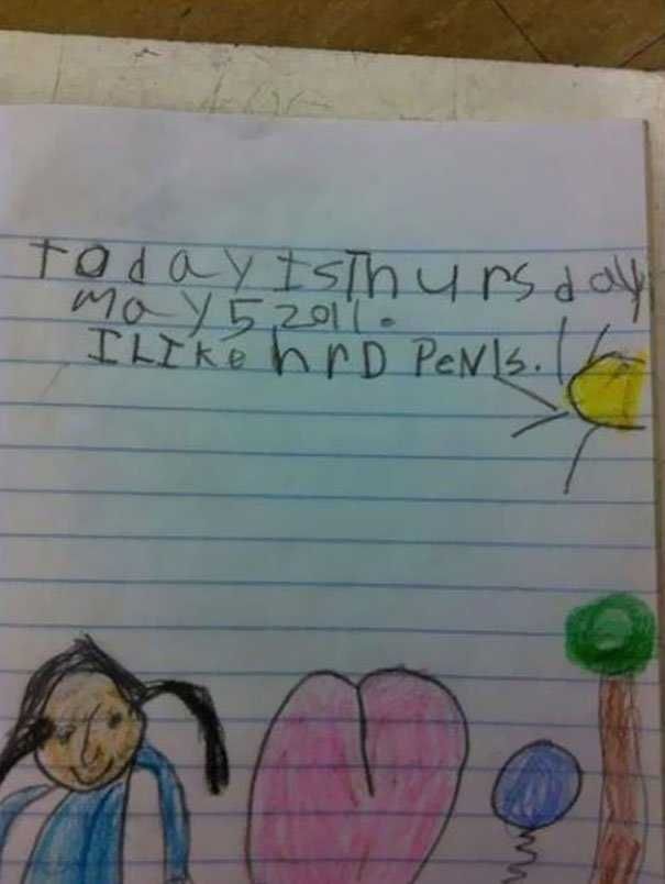 Funny Kids Note Peen