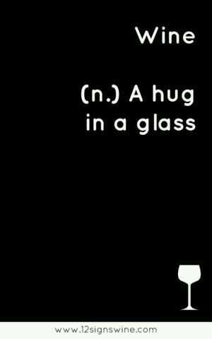 Funny Wine Hug Glass