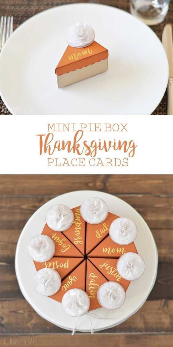 Thanks Pie Place Cards