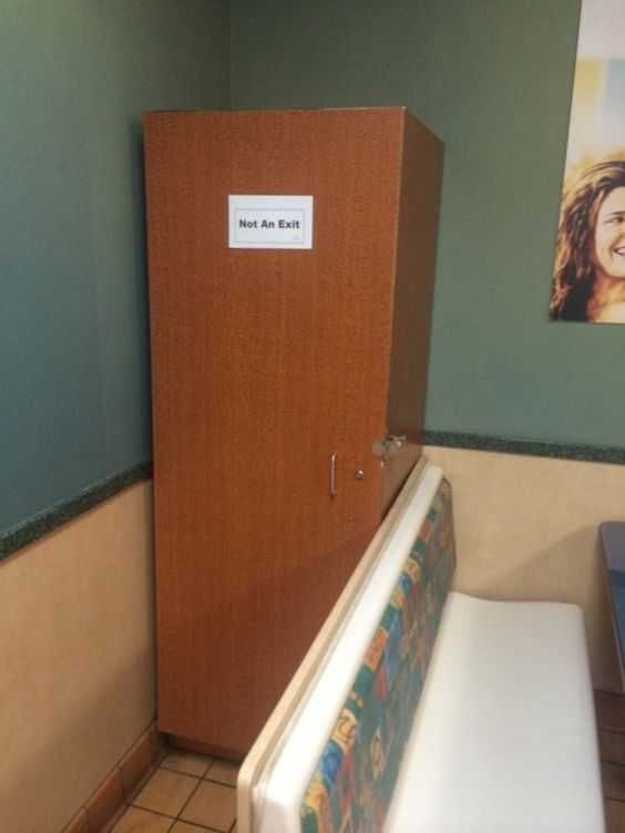 Funny Exit Sign
