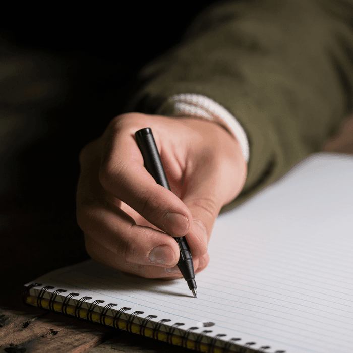 Man Using Rite AllWeather Pen