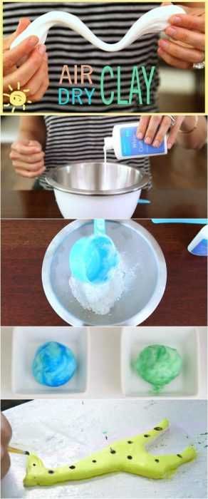 Snow Day Craft Idea Air Dry Clay