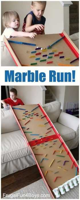 Indoor Snow Day Activities For Kids Marble Run