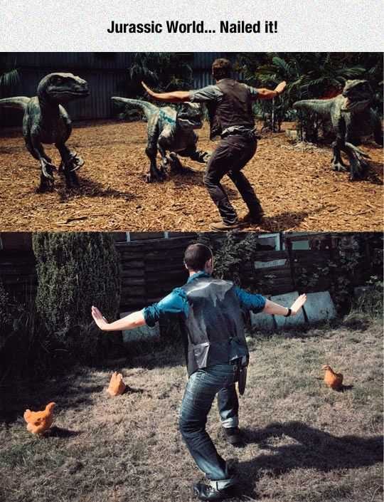 Funny Nailed It Meme Jurassic Park Vs Chicken Park